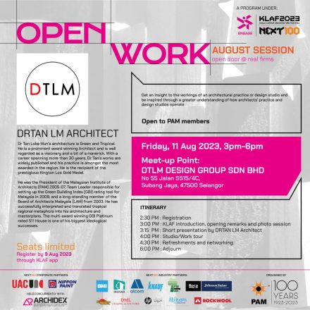 Open Work – DRTAN LM ARCHITECT