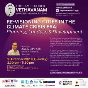 THE JAMES ROBERT VETHANAVAM INAUGURAL MEMORIAL LECTURE